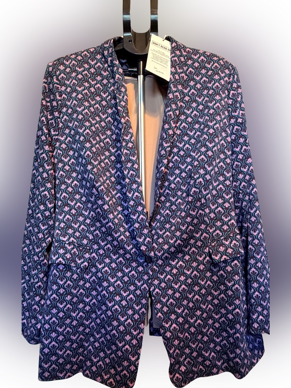 Wildfang Empower Tux Blazer Plus Size - Art Deco Marine
